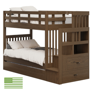 Amish Kodiak  Bunk Bed with Trundle